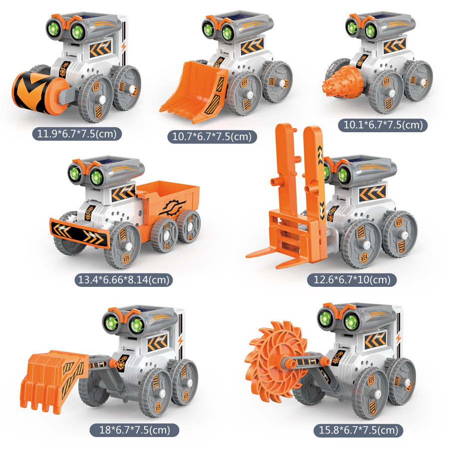 7-in -1 Assembled Solar Robot DIY Electric Dual-drive Programming Robot Science Experiment Educational Toy Kid Christmas Gifts - Image 3