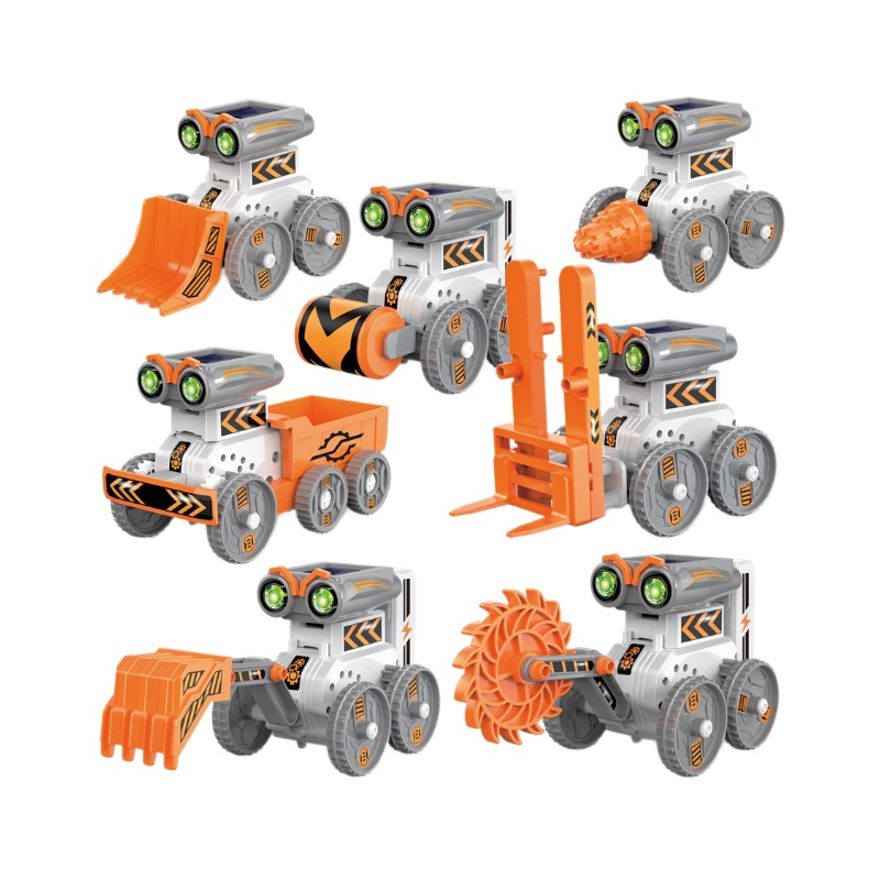 7-in -1 Assembled Solar Robot DIY Electric Dual-drive Programming Robot Science Experiment Educational Toy Kid Christmas Gifts - Image 4