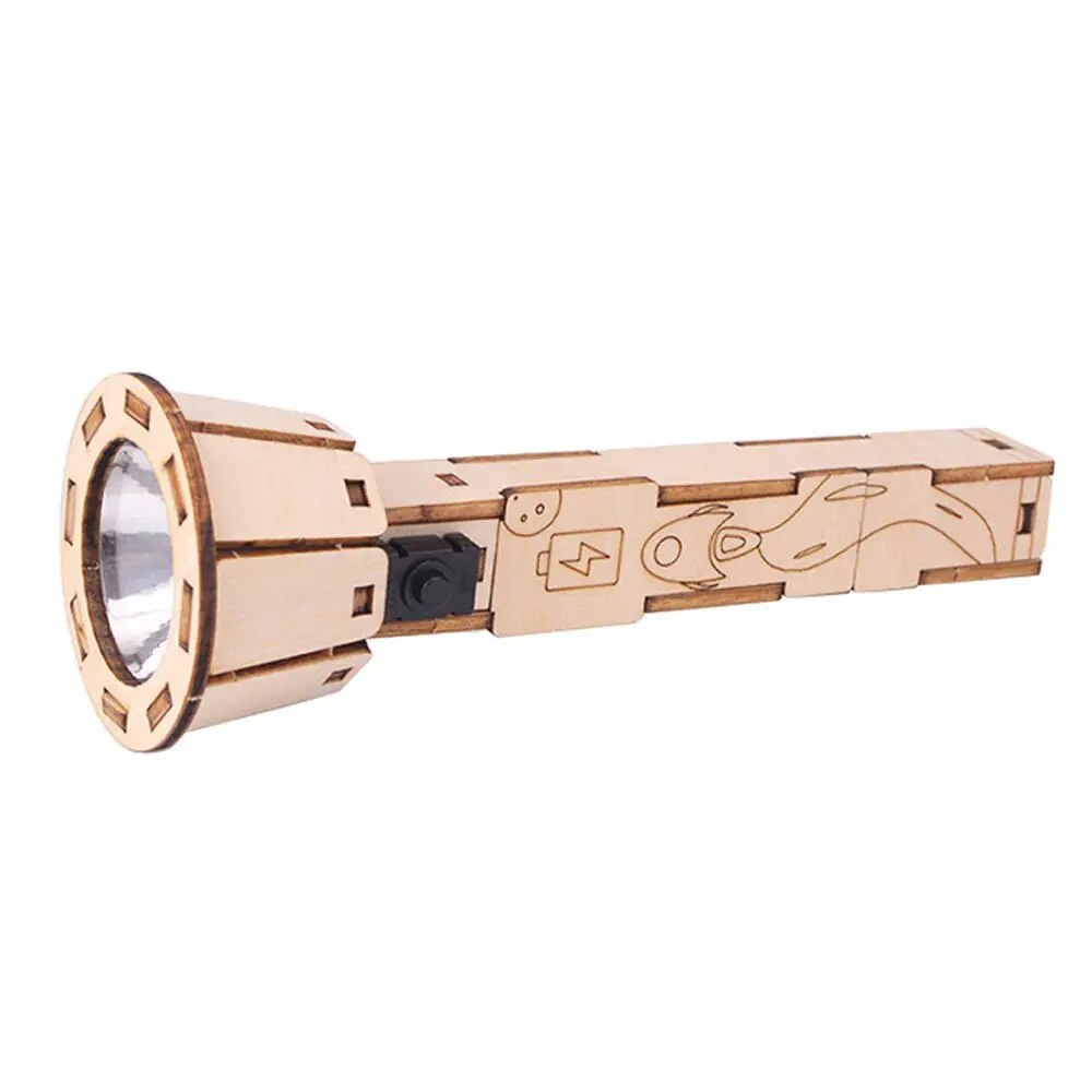 DIY Flashlight Technology Small Production Set Homemade Hand-Assembled Electrical Physics Science Toys - Image 5