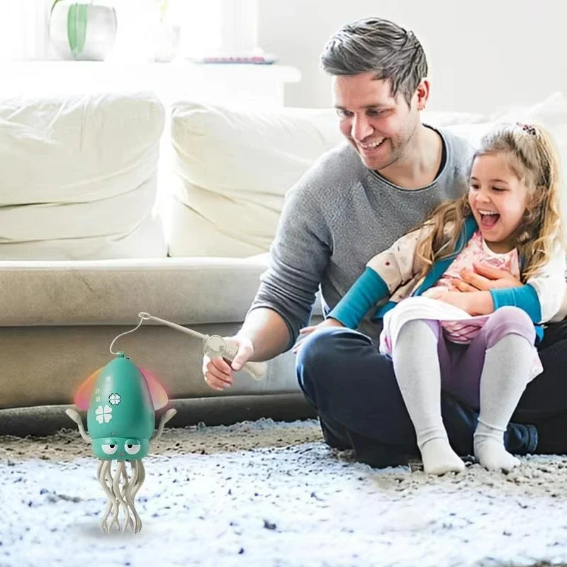 Interactive Dancing Octopus Toy With LED Music Electric Squid Automatic Obstacle Avoidance Crawling Sensor Toy For Children - Image 4