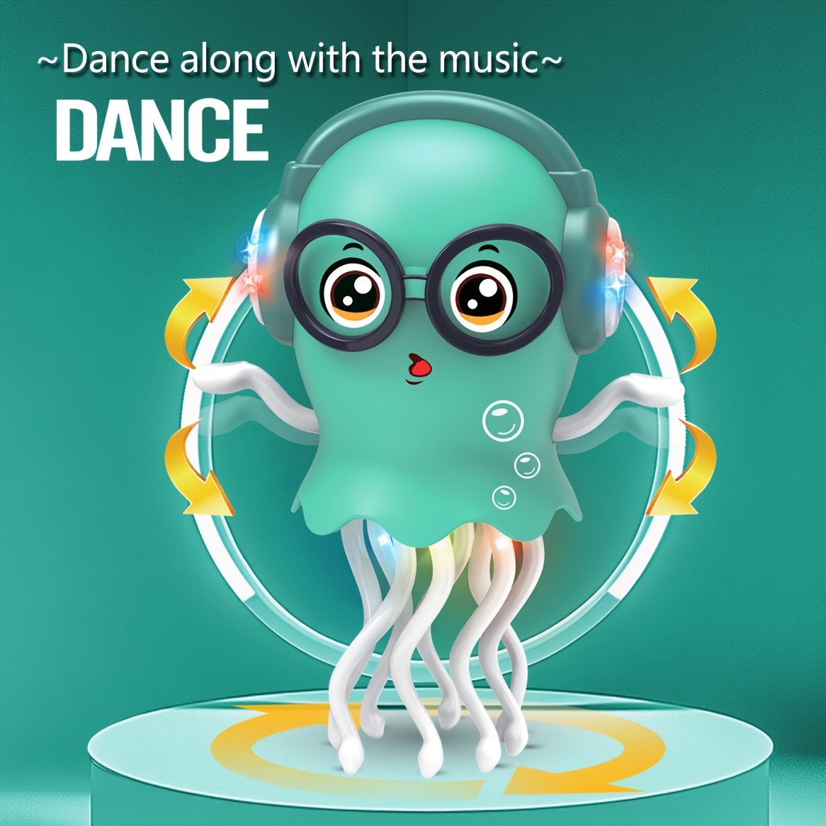 Magical Dancing Octopus Interactive Electric Octopus Toy with Music Light Dancing Electronic Pet Stress Relief Gift Home Decorat